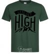Men's T-Shirt Let's get high bottle-green фото