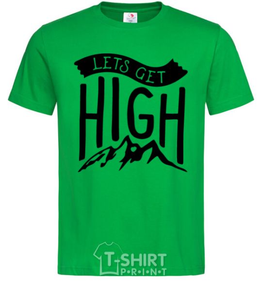 Men's T-Shirt Let's get high kelly-green фото