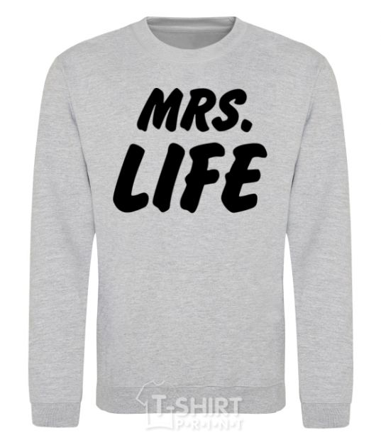 Sweatshirt Mrs life sport-grey фото