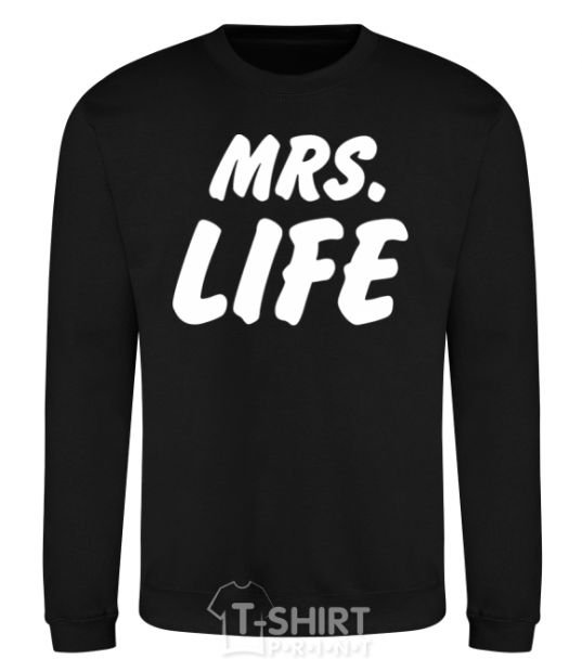 Sweatshirt Mrs life black фото