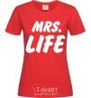 Women's T-shirt Mrs life red фото