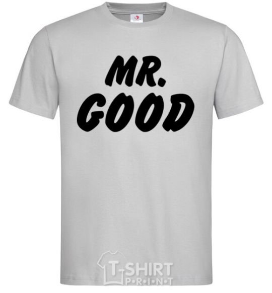 Men's T-Shirt Mr good grey фото