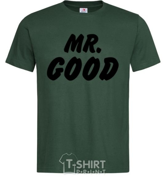 Men's T-Shirt Mr good bottle-green фото