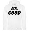 Men`s hoodie Mr good White фото
