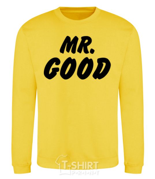 Sweatshirt Mr good yellow фото