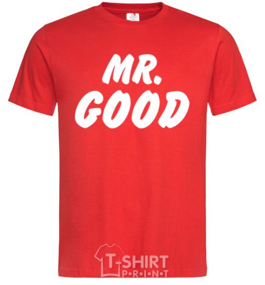 Men's T-Shirt Mr good red фото