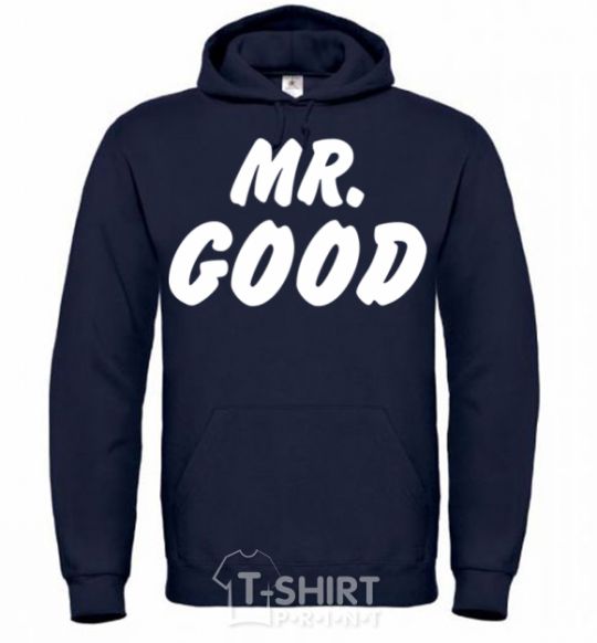 Men`s hoodie Mr good navy-blue фото