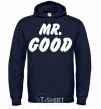 Men`s hoodie Mr good navy-blue фото