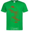 Men's T-Shirt Two paper airplane flying kelly-green фото