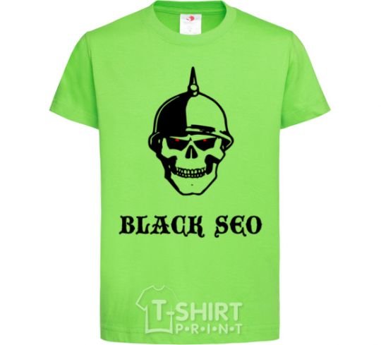 Детская футболка Black seo Лаймовый фото