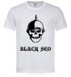 Men's T-Shirt Black seo White фото