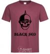 Men's T-Shirt Black seo burgundy фото