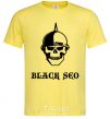 Мужская футболка Black seo Лимонный фото