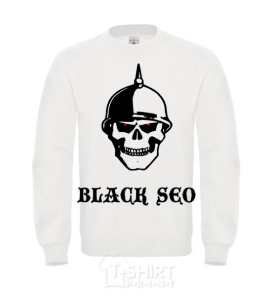 Sweatshirt Black seo White фото