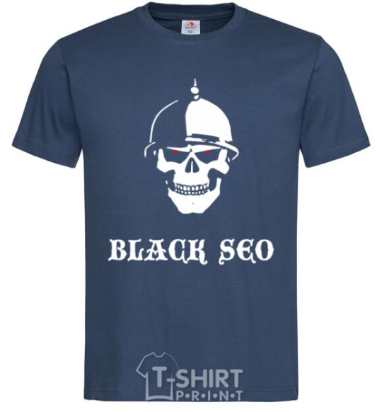 Men's T-Shirt Black seo navy-blue фото