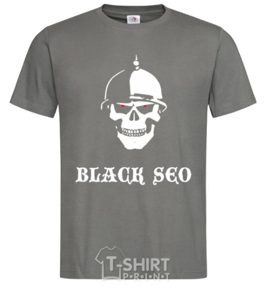 Men's T-Shirt Black seo dark-grey фото