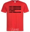 Men's T-Shirt programming red фото