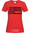 Women's T-shirt programming red фото