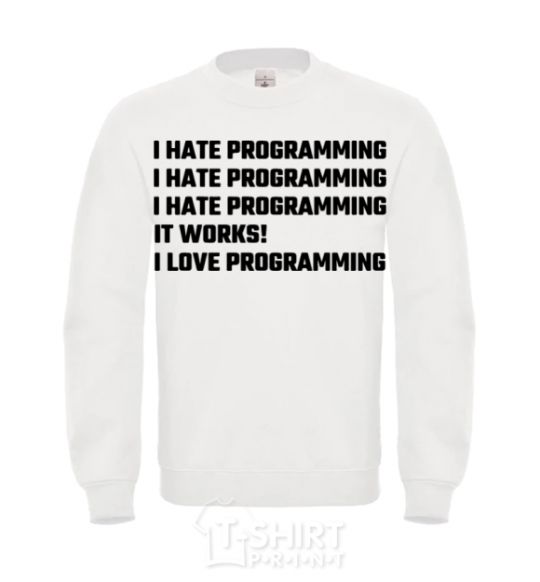 Sweatshirt programming White фото