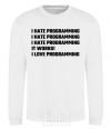 Sweatshirt programming White фото