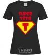 Women's T-shirt Super Aunt black фото