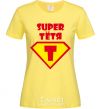 Women's T-shirt Super Aunt cornsilk фото