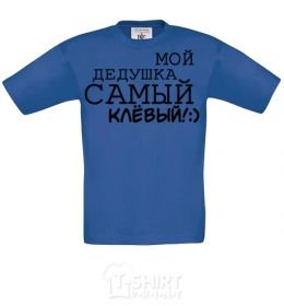 Kids T-shirt My grandfather is the coolest V.1 royal-blue фото