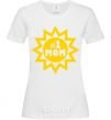 Women's T-shirt Mom number one White фото