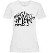 Женская футболка Worlds best mom Белый фото