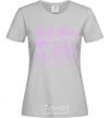 Women's T-shirt Best mom in the world grey фото