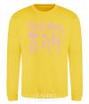 Sweatshirt Best mom in the world yellow фото