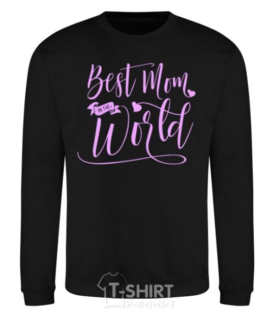 Sweatshirt Best mom in the world black фото