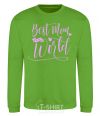 Sweatshirt Best mom in the world orchid-green фото