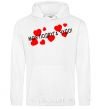 Men`s hoodie My girlfriend is a miracle White фото