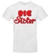 Men's T-Shirt Big sister red inscription White фото