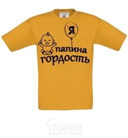 Kids T-shirt I'm daddy's pride cornsilk фото