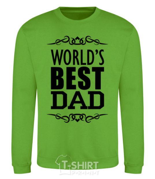 Sweatshirt Worlds best dad orchid-green фото