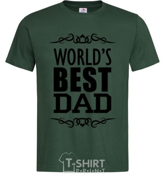 Men's T-Shirt Worlds best dad bottle-green фото