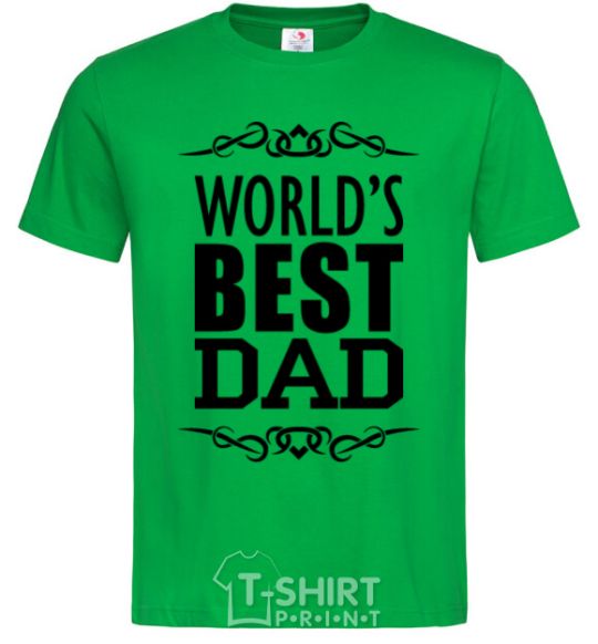 Men's T-Shirt Worlds best dad kelly-green фото