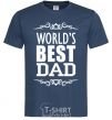 Men's T-Shirt Worlds best dad navy-blue фото