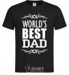 Men's T-Shirt Worlds best dad black фото