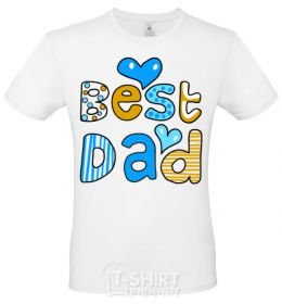 Men's T-Shirt Best dad White фото