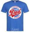 Men's T-Shirt Super Dad 100 pure royal-blue фото