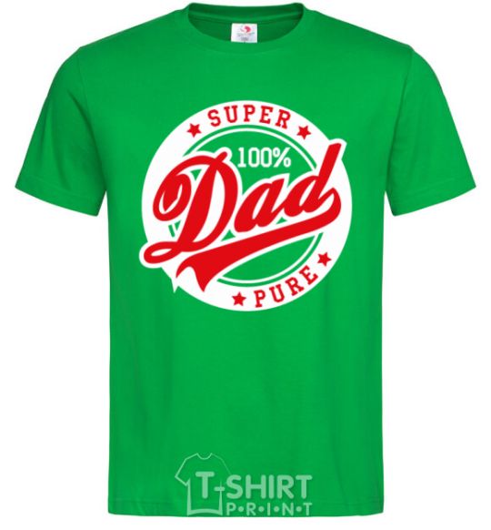 Men's T-Shirt Super Dad 100 pure kelly-green фото