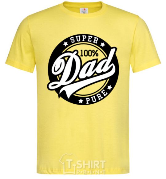 Men's T-Shirt Super Dad 100 pure cornsilk фото