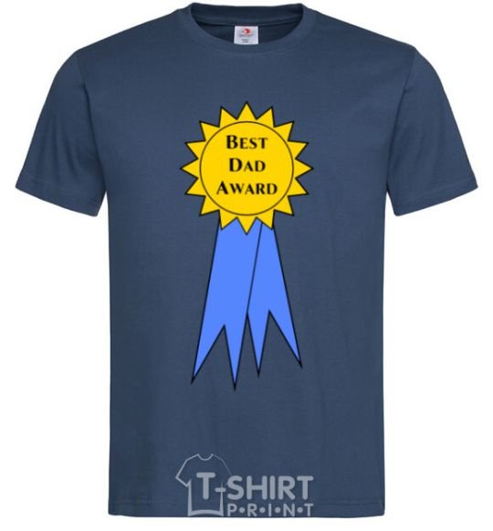 Men's T-Shirt Best dad award navy-blue фото