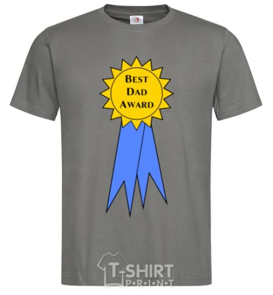 Men's T-Shirt Best dad award dark-grey фото