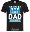 Men's T-Shirt Best dad in the world crown black фото