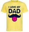 Мужская футболка I love my dad exclusive Лимонный фото