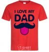 Мужская футболка I love my dad exclusive Красный фото